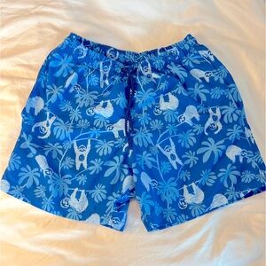 Aquablue Boys Blue Sloth Swim Trunks from Costa Rica
